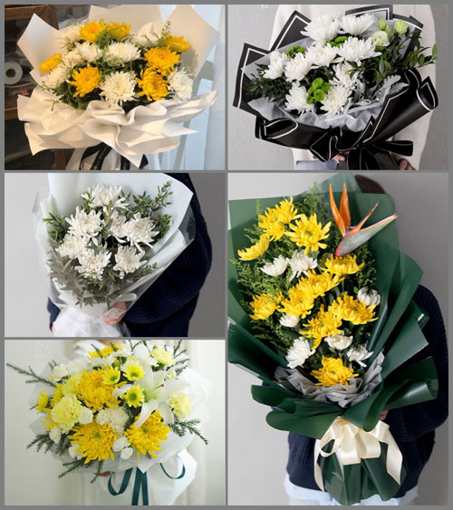安徽池州市石台县横渡镇白事花束代送